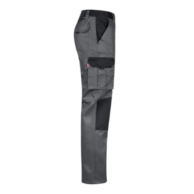 VL NJORD. Two-tone multi-pocket twill trousers (240 g/m²), in cotton (35) and polyester (65)